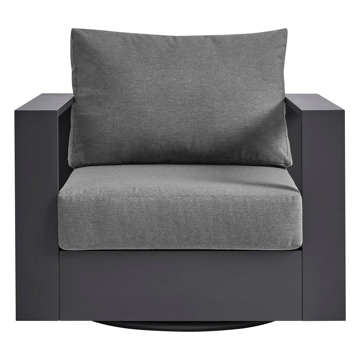 Tahoe Outdoor Patio Powder-Coated Aluminum Swivel Armchair by Modway
