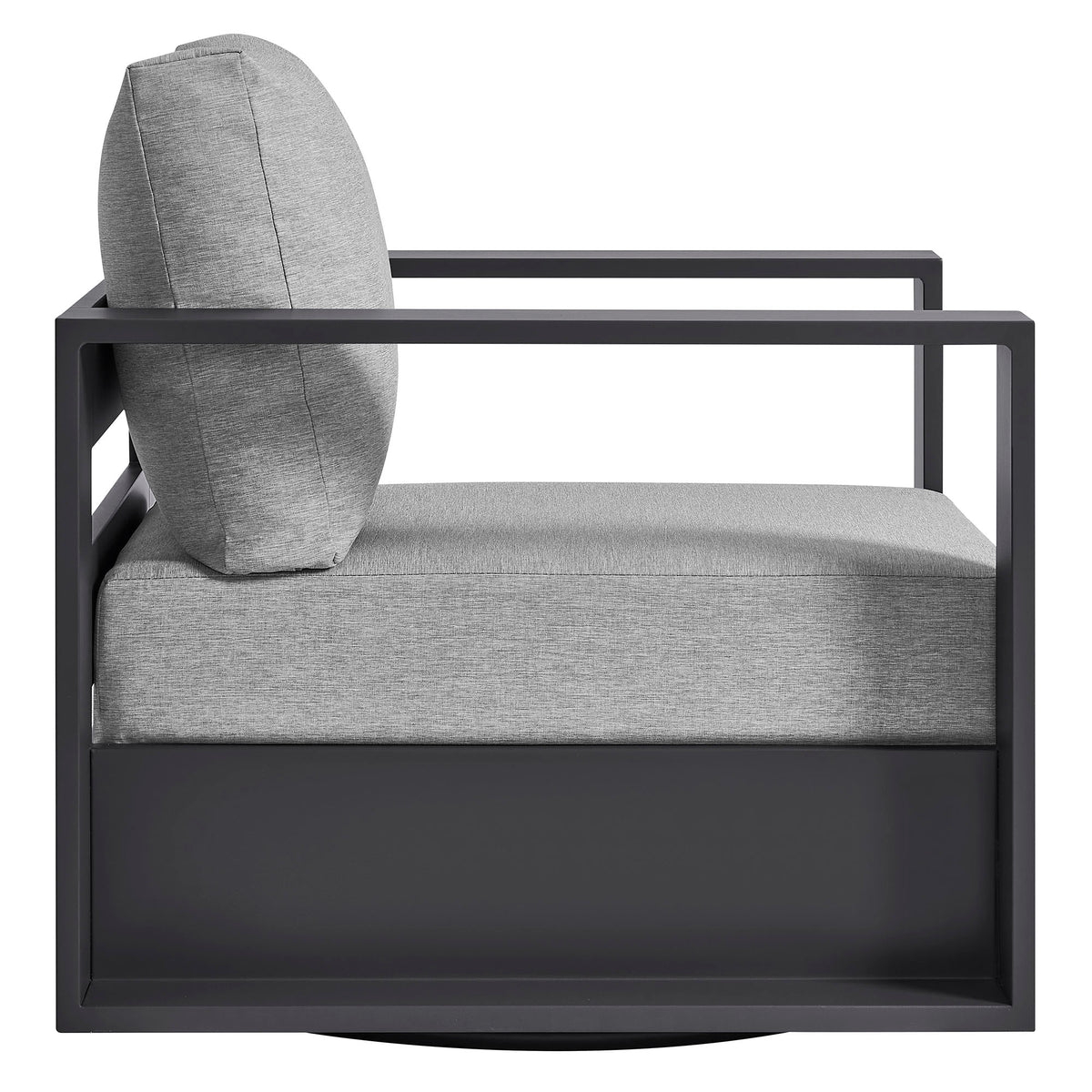 Tahoe Outdoor Patio Powder-Coated Aluminum Swivel Armchair by Modway
