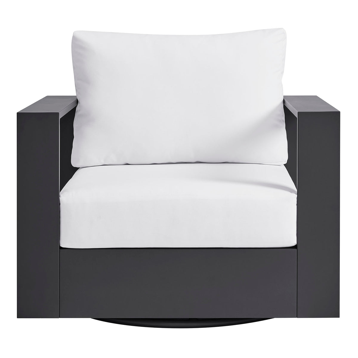 Tahoe Outdoor Patio Powder-Coated Aluminum Swivel Armchair by Modway