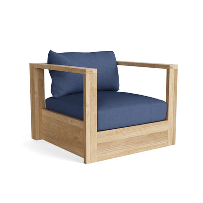 Anderson Teak Copacabana Deep Seating Armchair - teak armchair with Sunbrella cushion