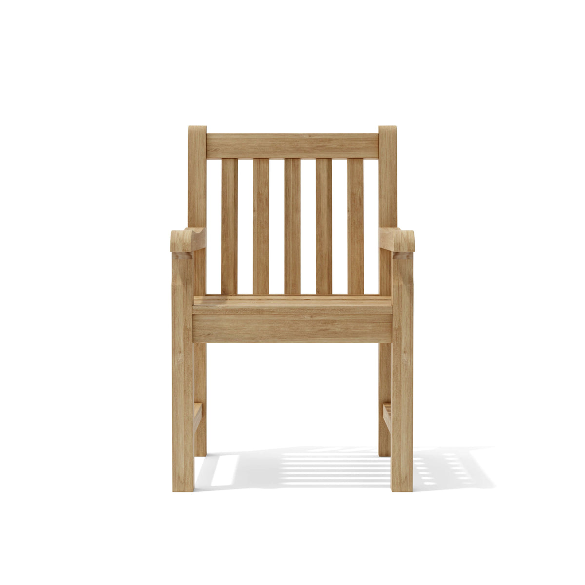 Wooden chair on a white background