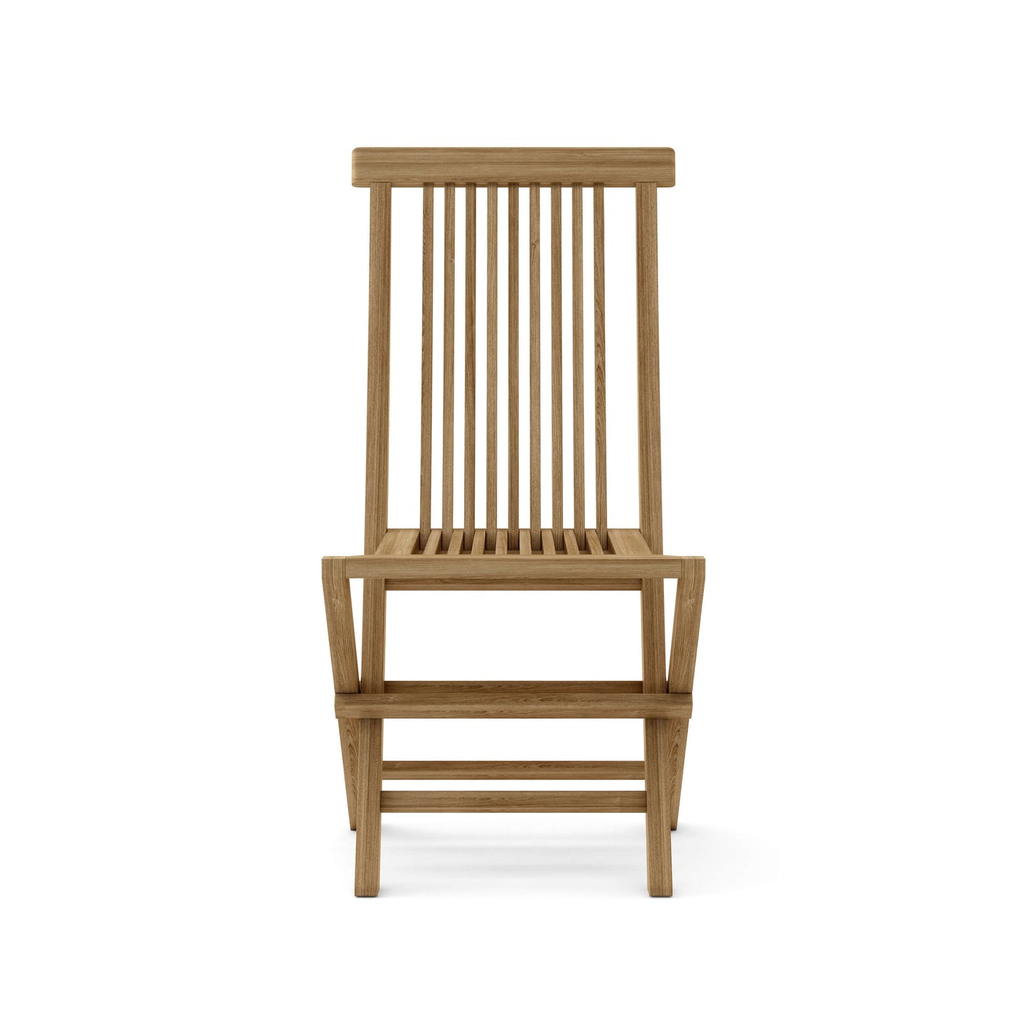 Wooden chair on a white background