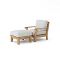 Riviera Luxe 2-Piece Modular Set – Premium Teak Deep Seating & Ottoman