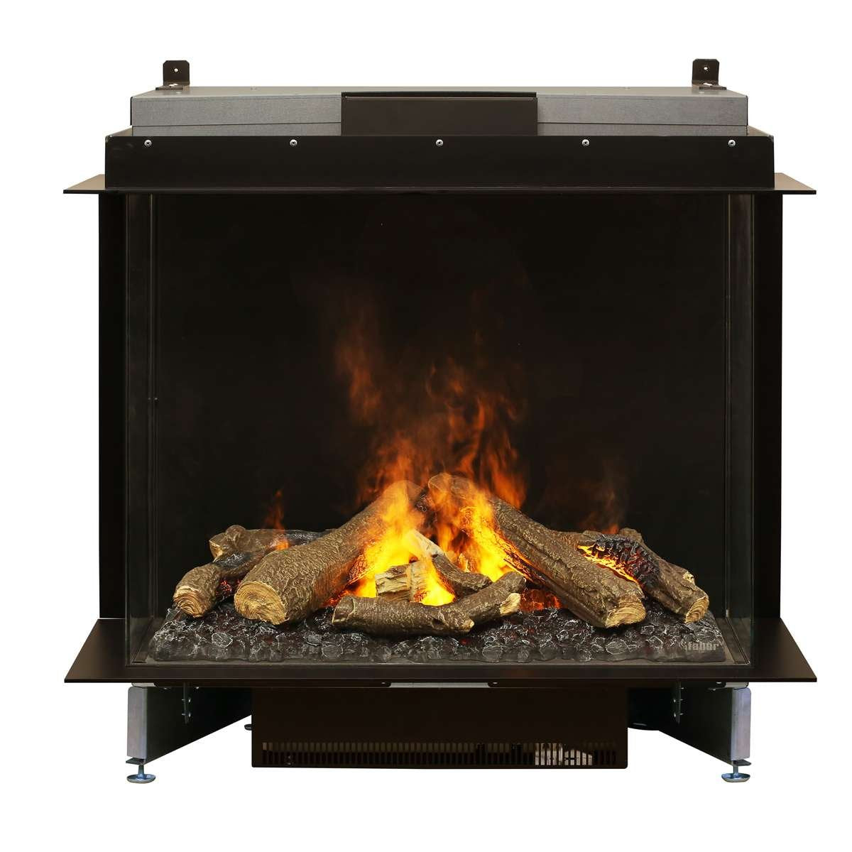 e-MatriX 32x26 Three-Sided Bay Electric Firebox