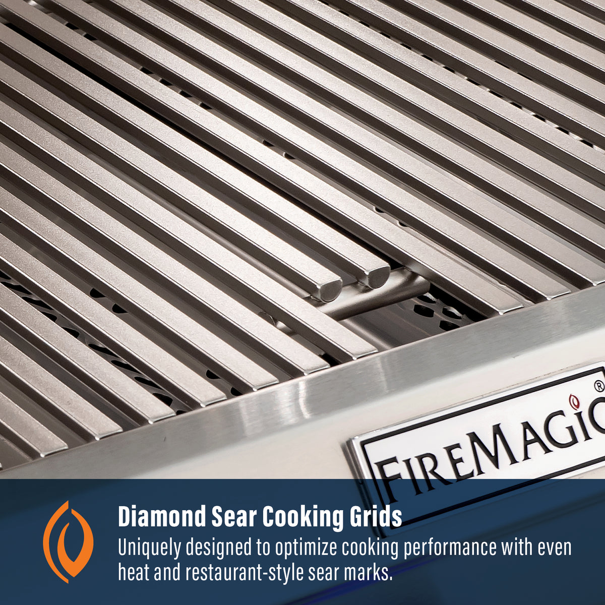 Fire Magic E1060i Echelon Diamond 48 Inch Grill - Diamond sear cooking grids feature