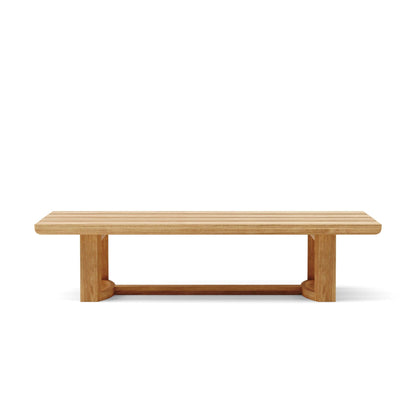 Wooden bench on a white background