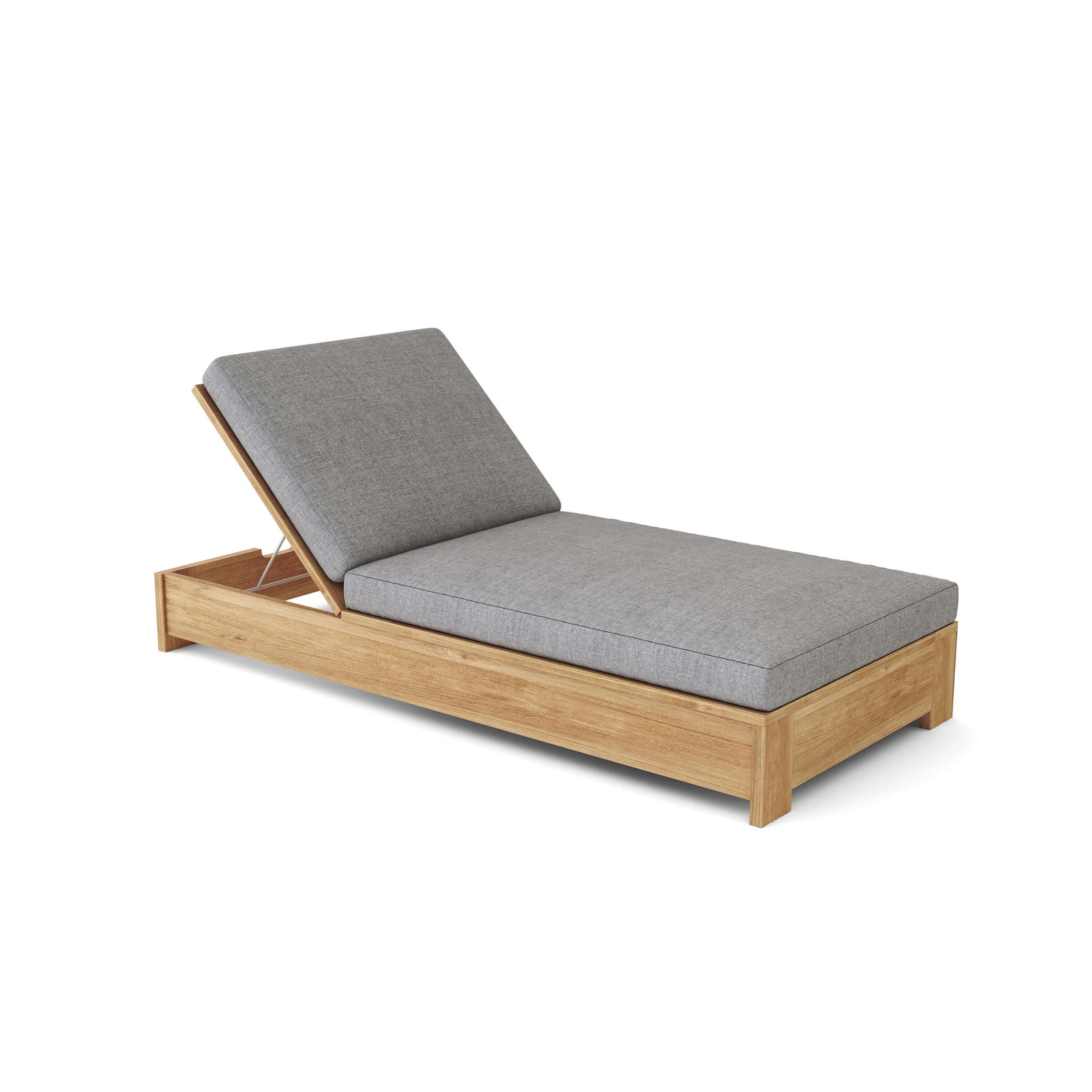Madera Teak Sun Lounger with Sunbrella Cushions | BetterPatio // BetterPatio.com