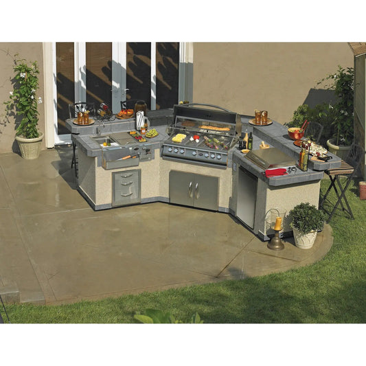 Cal Flame 15 foot Grand Pavilion Customizable BBQ Island GPV3100 // BetterPatio.com