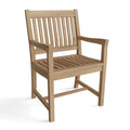 Bahama Rialto 3 - Piece Teak Set - Dining Armchairs & Mini Side Table for Patio