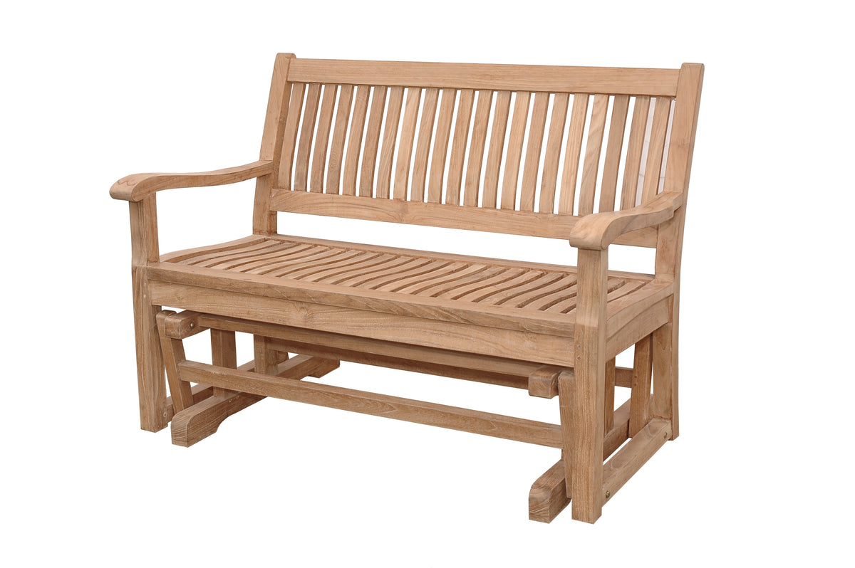 Wooden bench on a white background