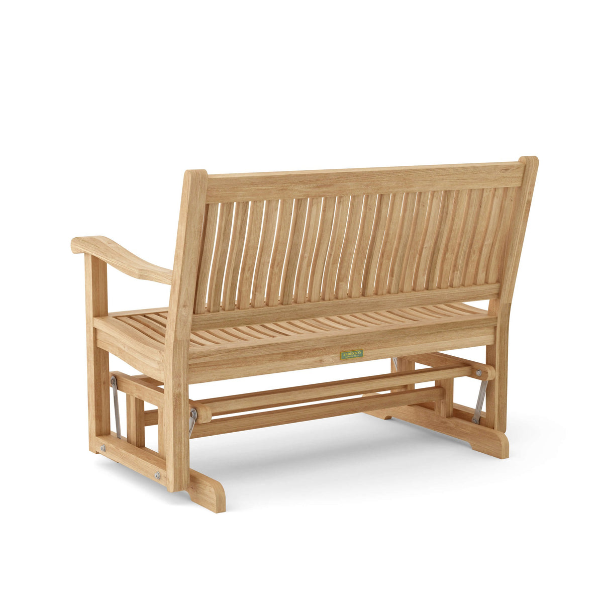 Wooden bench on a white background