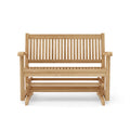 Del-Amo 4-Foot Teak Glider - Outdoor Patio Bench
