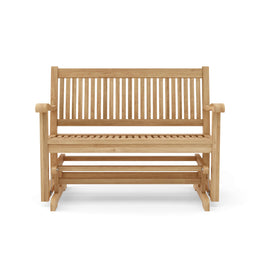 Del-Amo 4-Foot Teak Glider - Outdoor Patio Bench