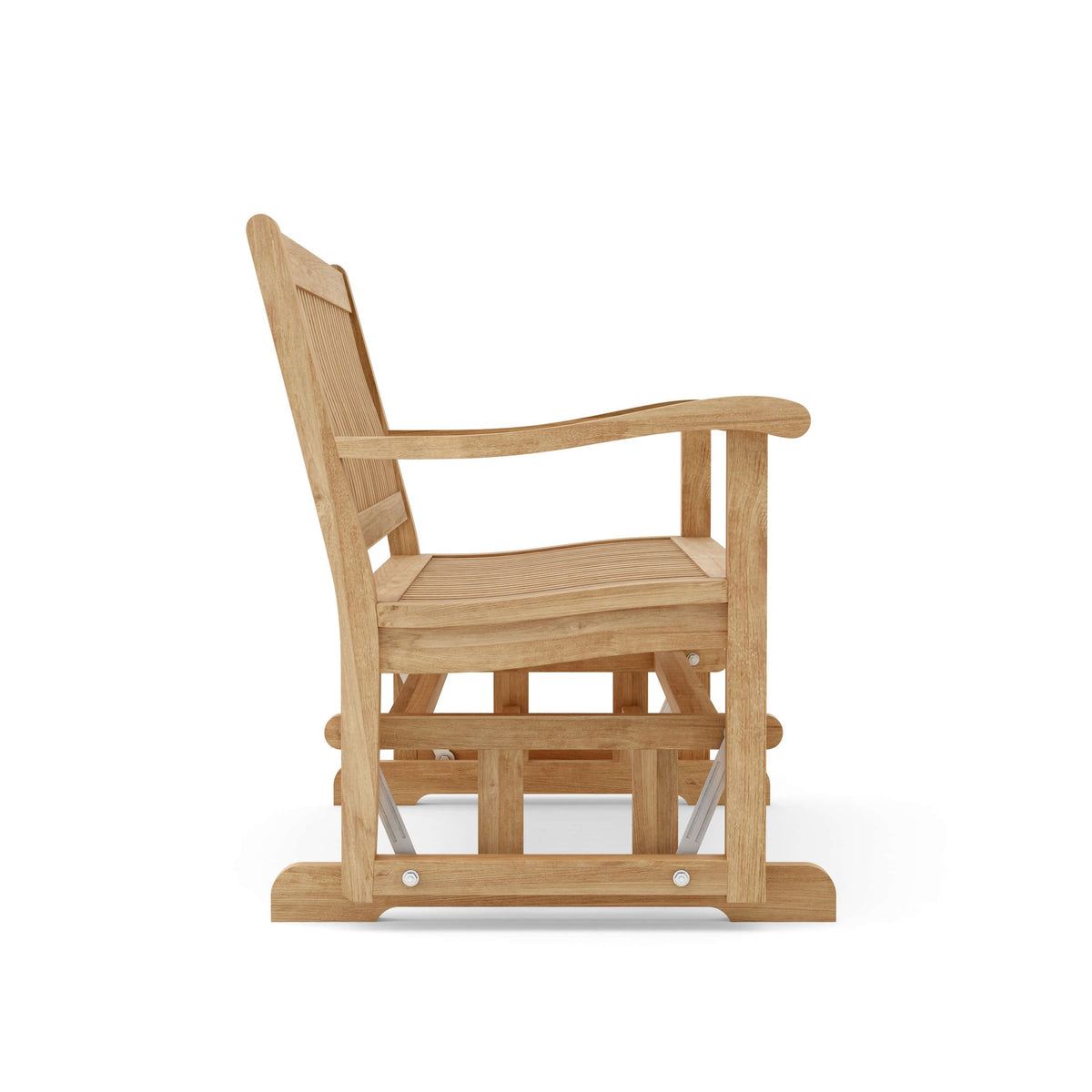 Wooden chair on a white background