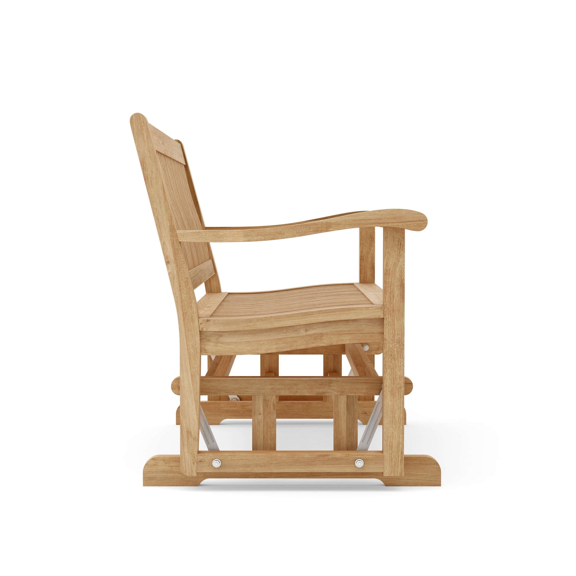Wooden chair on a white background