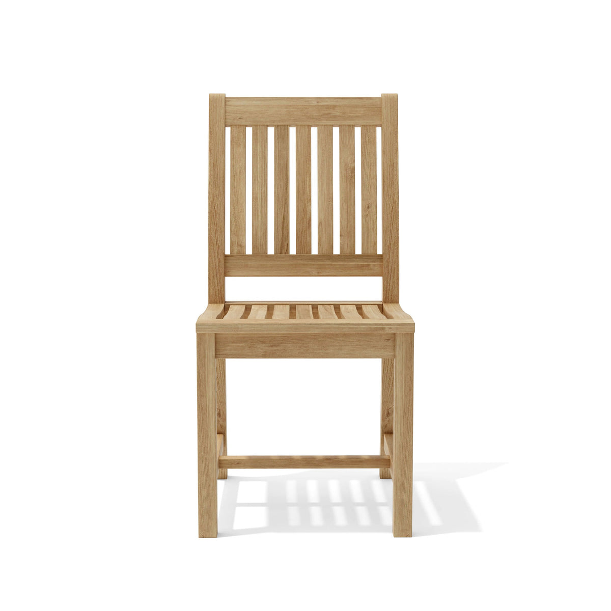 Wooden chair on a white background