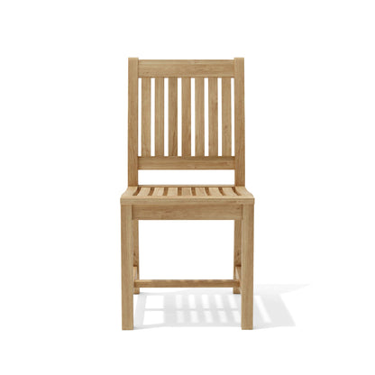 Wooden chair on a white background