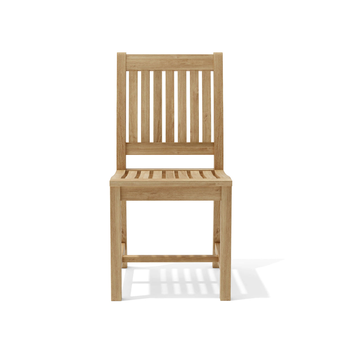 Wooden chair on a white background