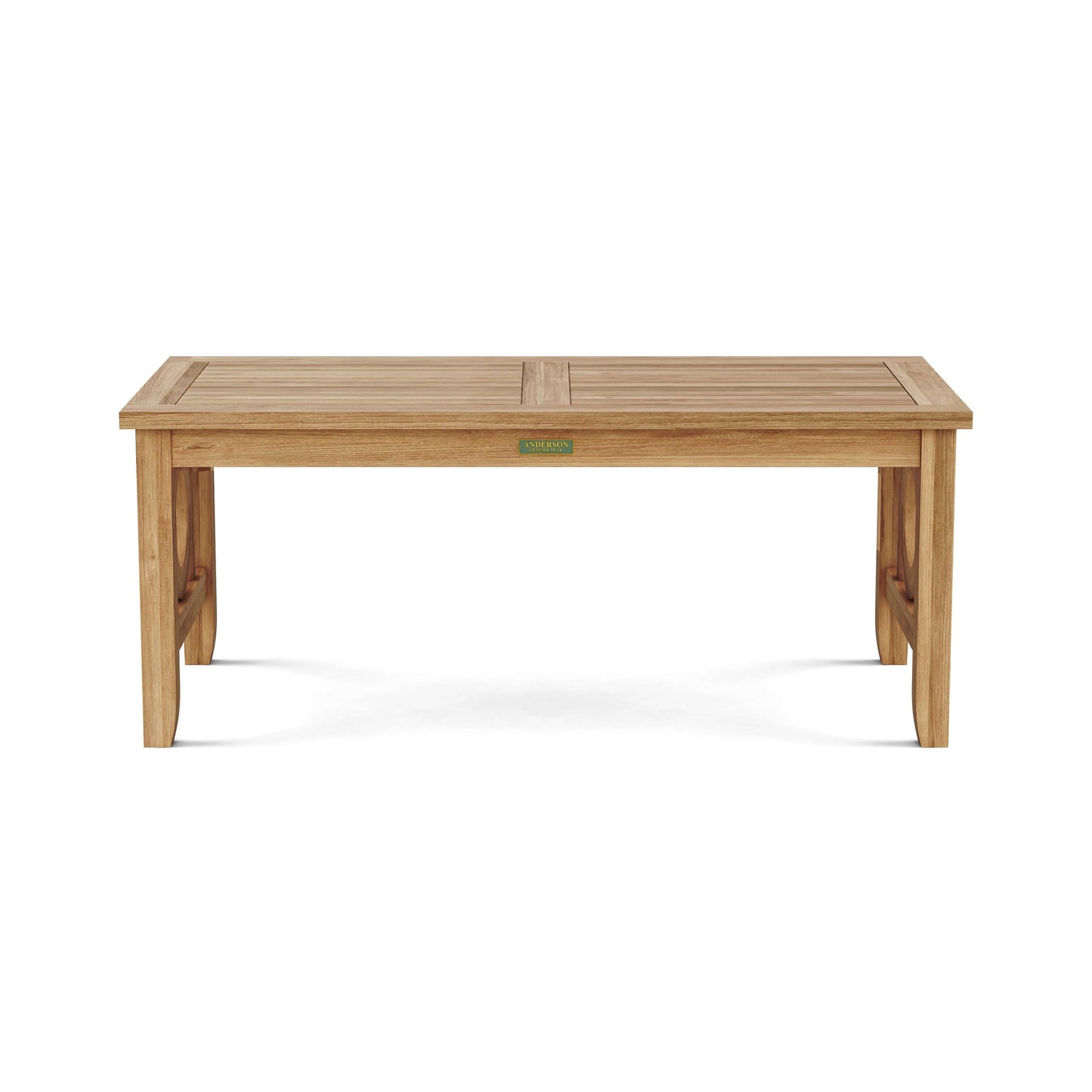 Wooden table on a white background