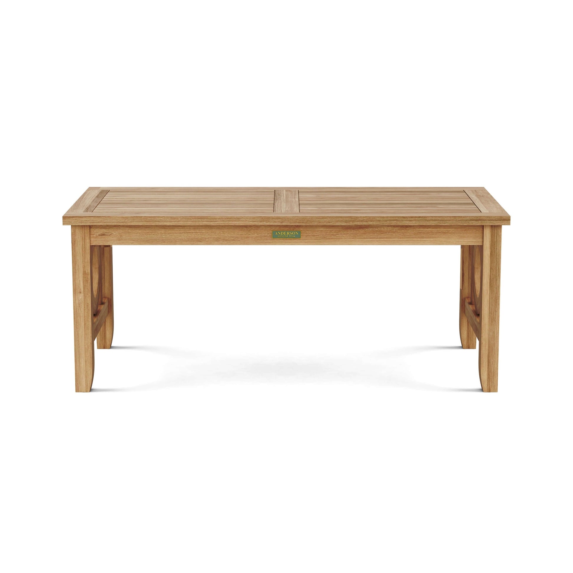 Wooden table on a white background