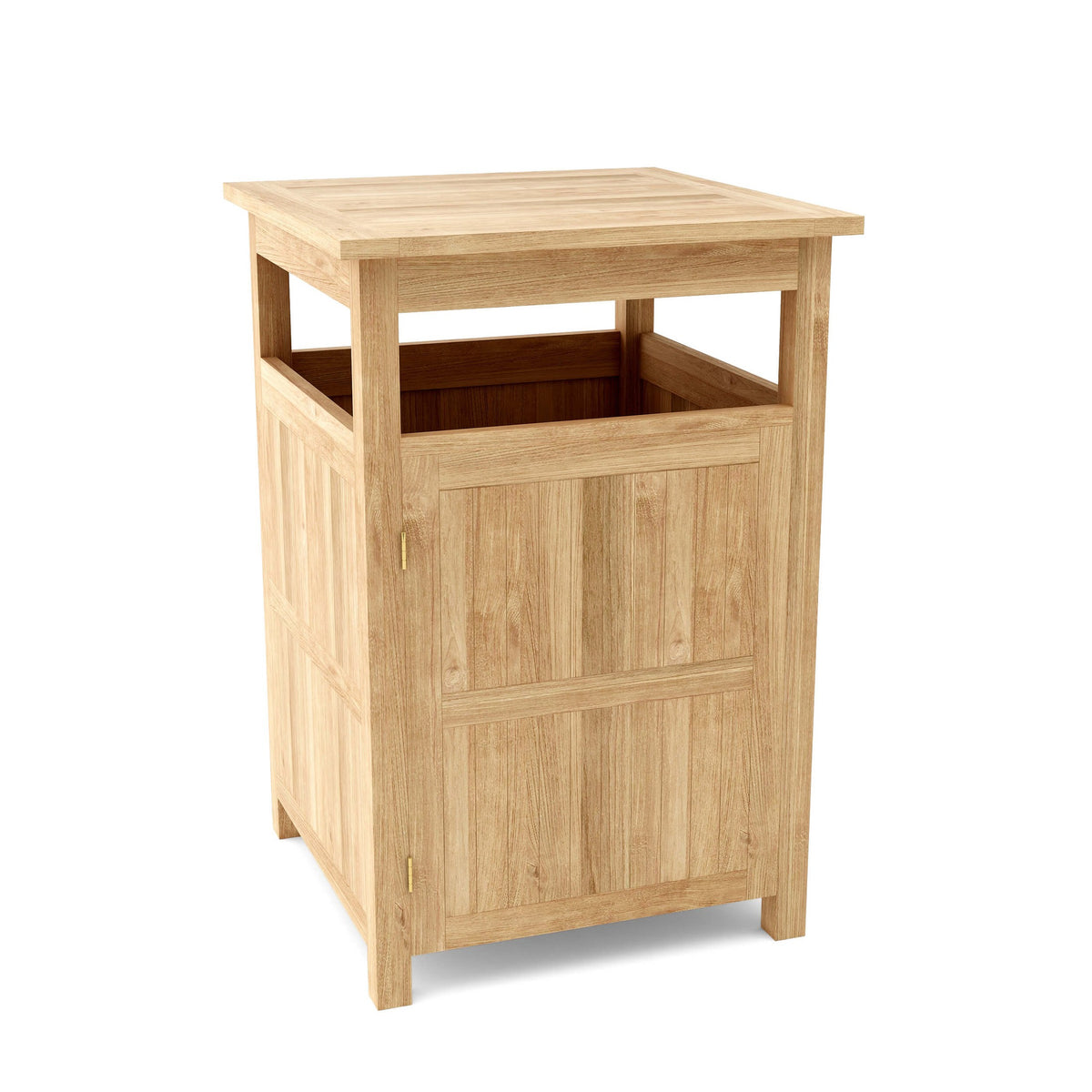 Cobana Large Trash Bin – Teak Outdoor Waste | BetterPatio