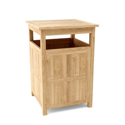 Cobana Large Trash Bin – Teak Outdoor Waste | BetterPatio
