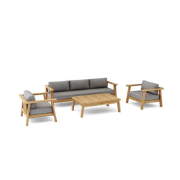 Palermo 4 - Piece Teak Deep Seating Outdoor Conversation Set
