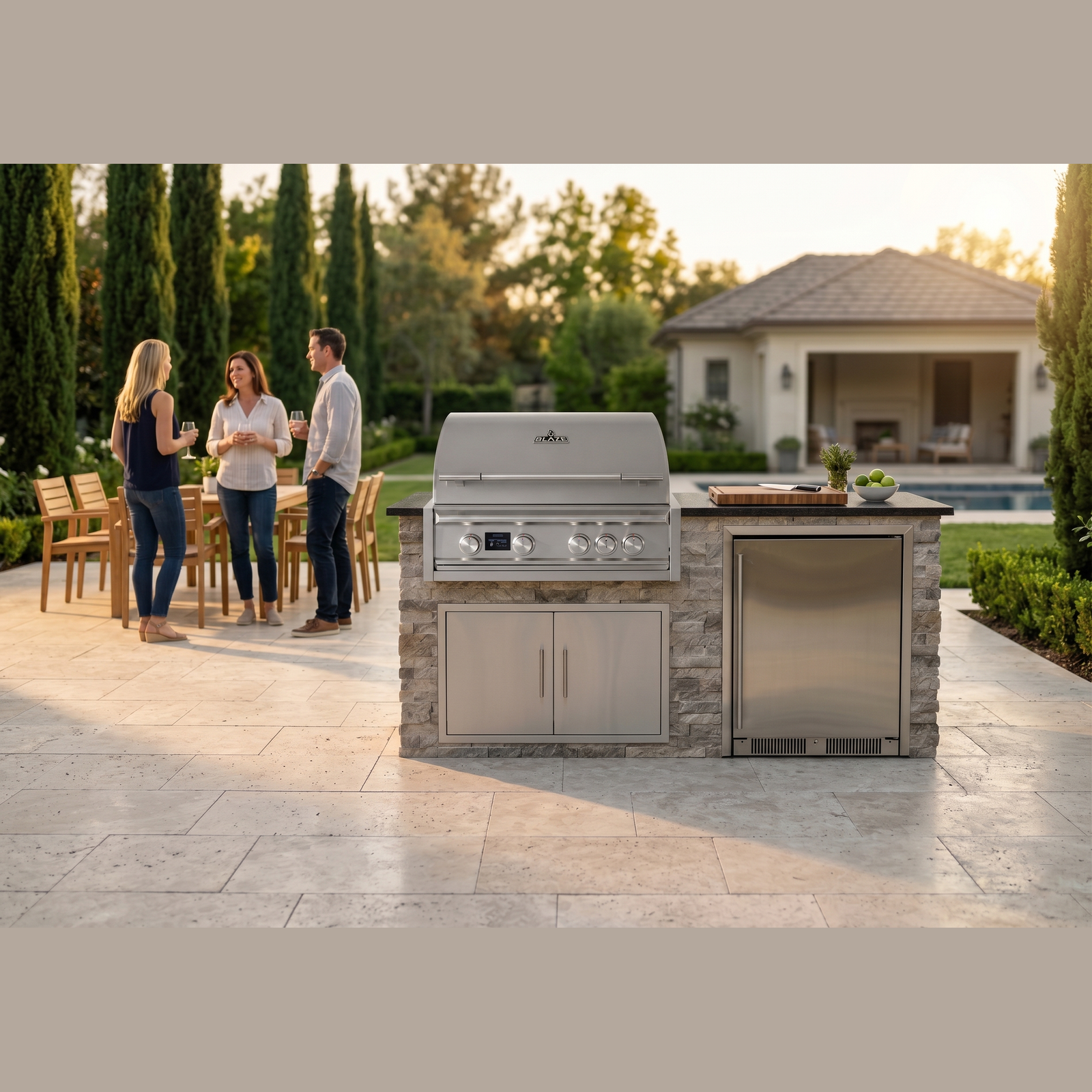 72" Blaze Quick Ship Island Better Patio