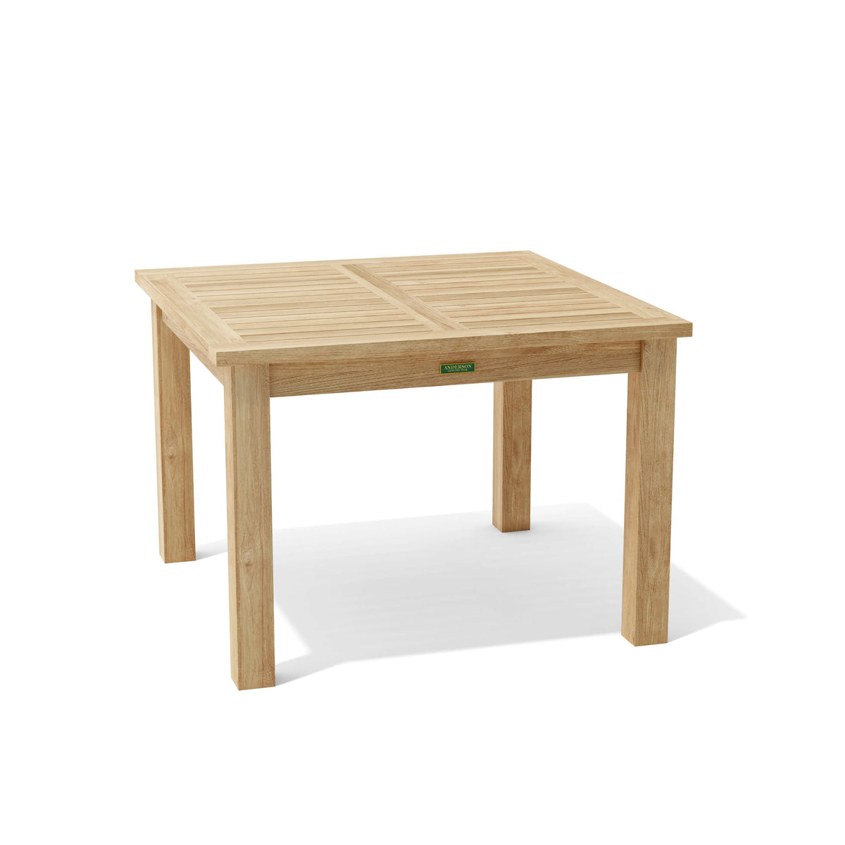 Wooden table on a white background