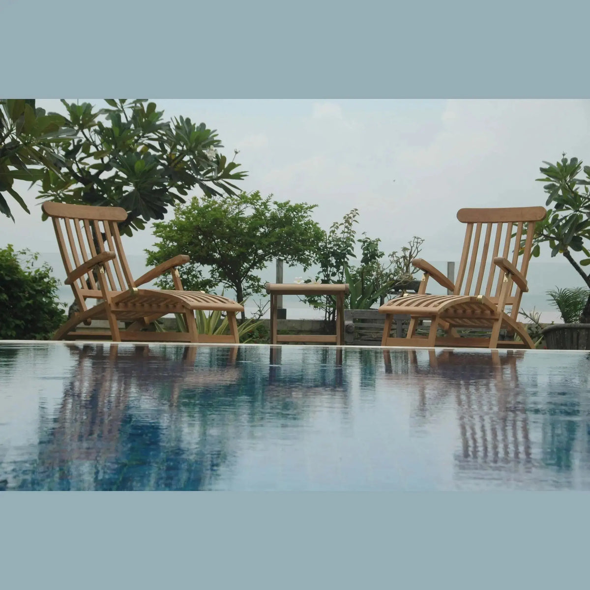 Royal Steamer Katana 3-Piece Teak Outdoor Lounge Set | BetterPatio // BetterPatio.com