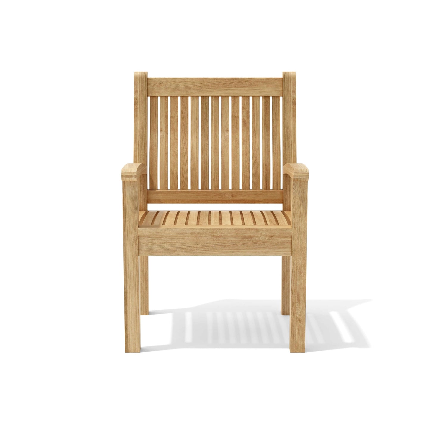 Wooden chair on a white background