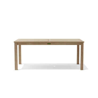Sonoma 7-Piece Teak Rectangular Outdoor Dining Set | BetterPatio // BetterPatio.com