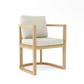 Junus Dining Armchair – Teak & Wicker Outdoor Chair