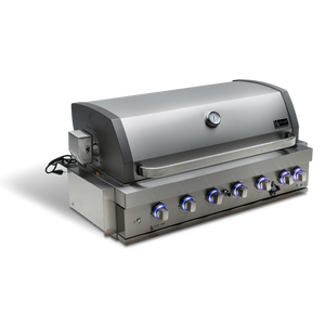 Mont Alpi 805 Built In 44 Inch Grill with Six Burners, Natural Gas and Propane Ready