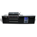 Mont Alpi 10 Foot Black Stainless Steel BBQ Island with 6 Burner Gas Grill, Sink, Fridge and Infrared Side Burner - MAi805-BSSBEV