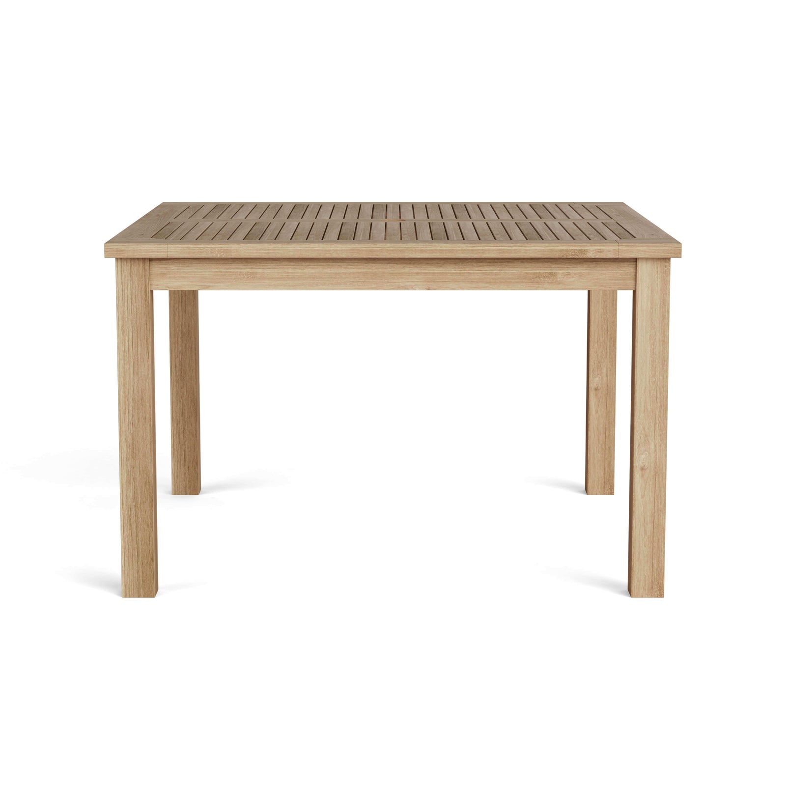 Wooden table on a white background