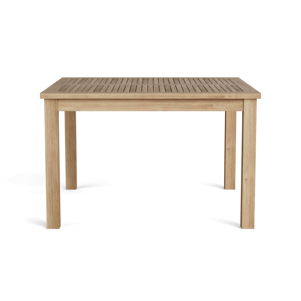 Wooden table on a white background
