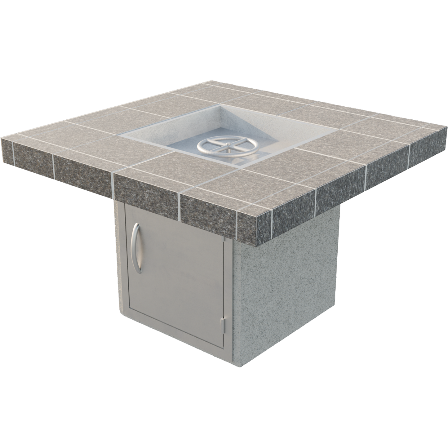 Mesa S201M Fire Pit - isolated view, no wind guard