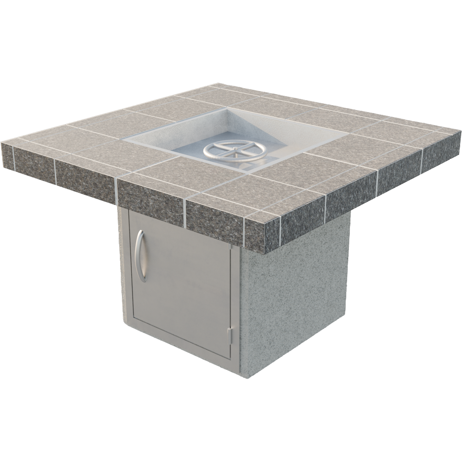 Mesa S201M Fire Pit - isolated view, no wind guard