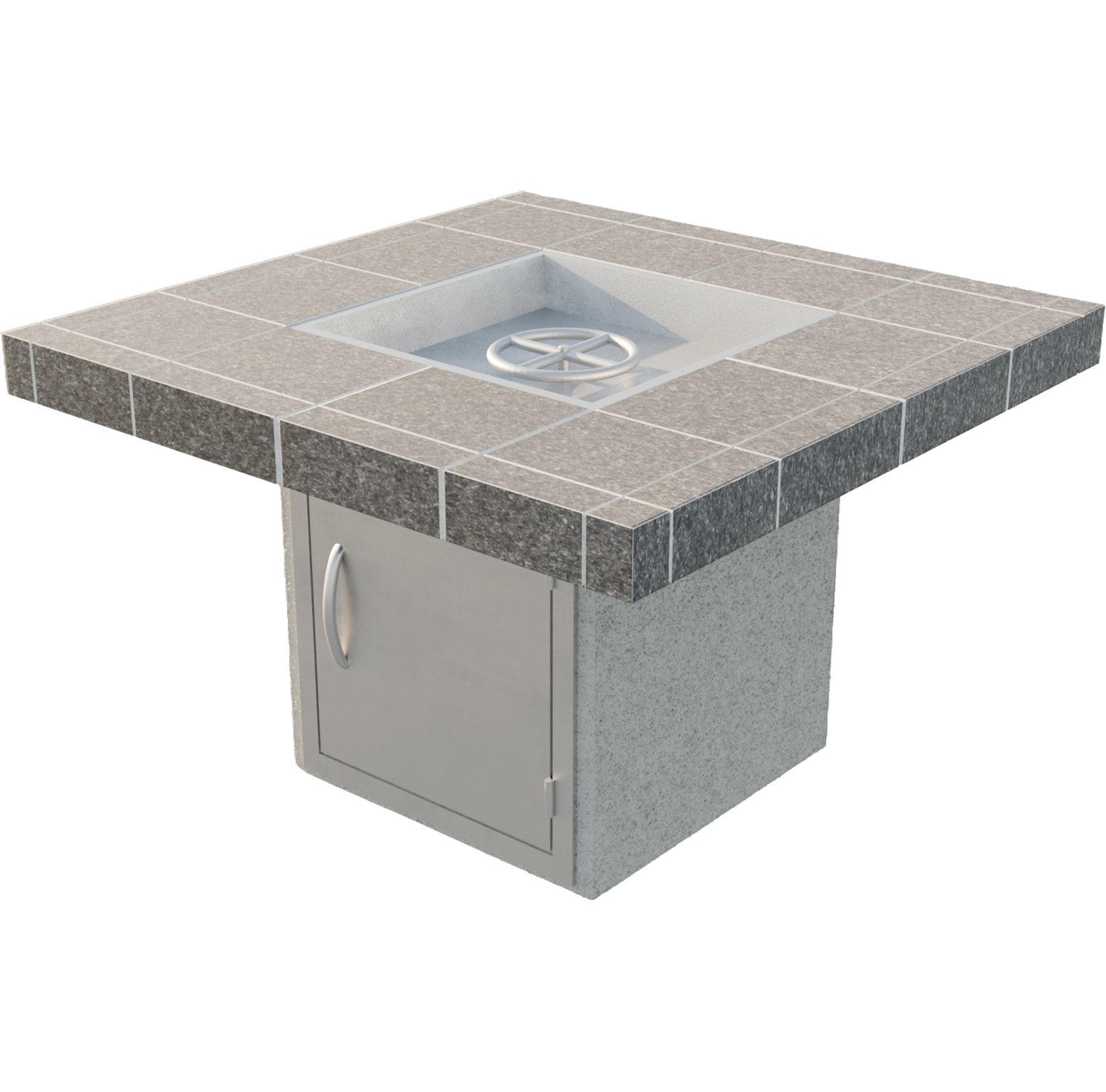 Mesa S201M Fire Pit - isolated view, no wind guard