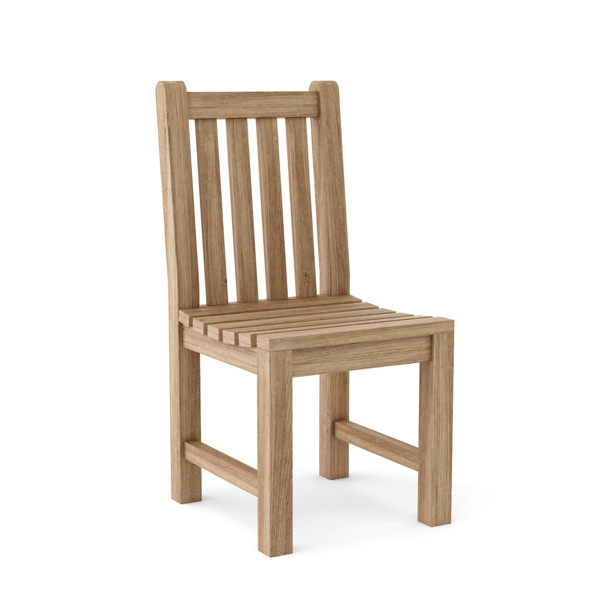 Wooden chair on a white background