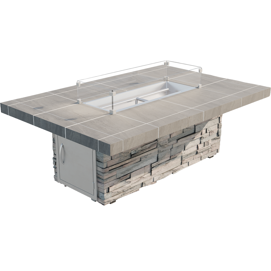 Mojave RT601M Fire Pit - isolated view with wind guard