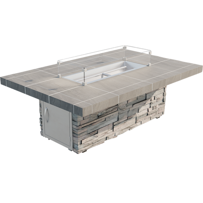 Mojave RT601M Fire Pit - isolated view with wind guard
