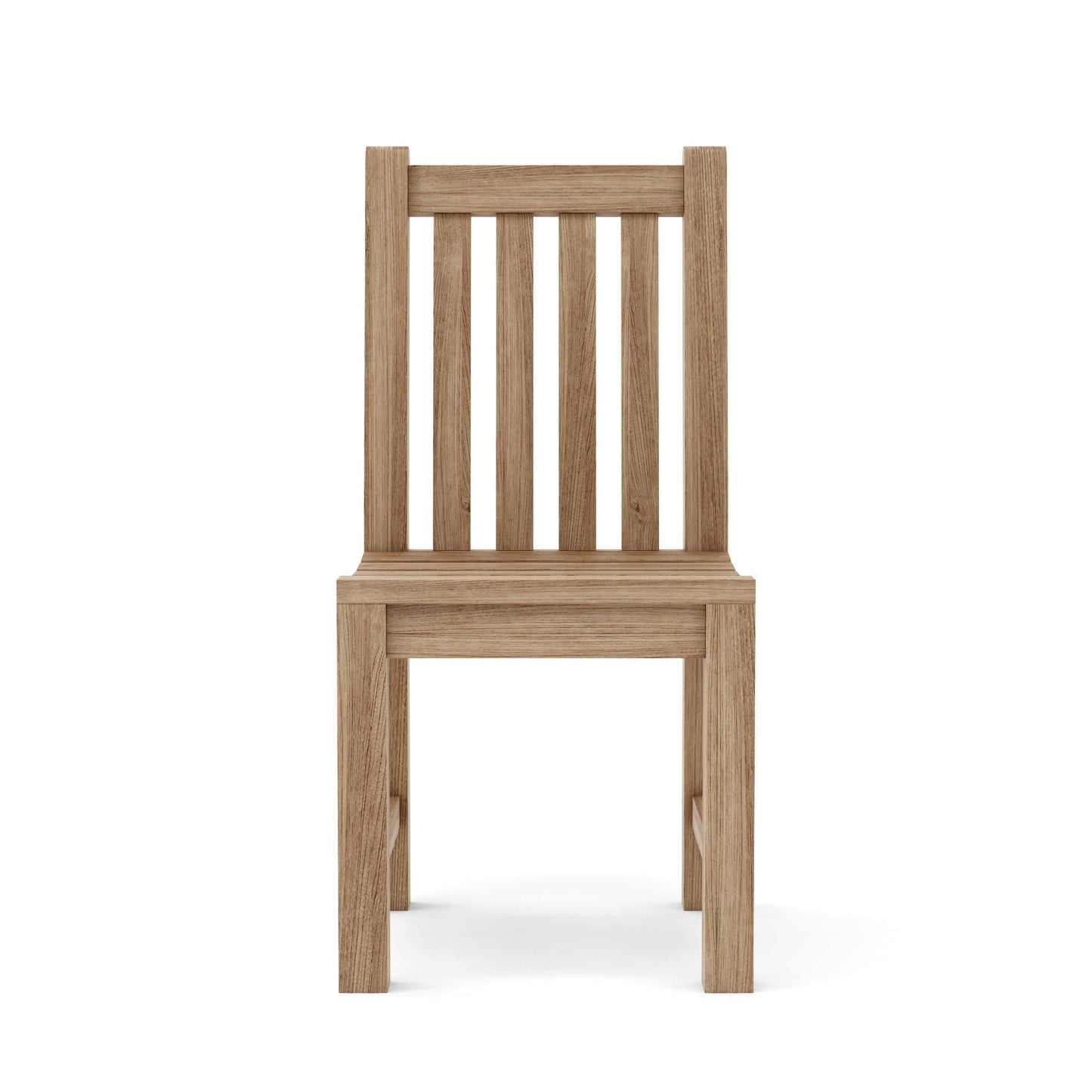 Wooden chair on a white background
