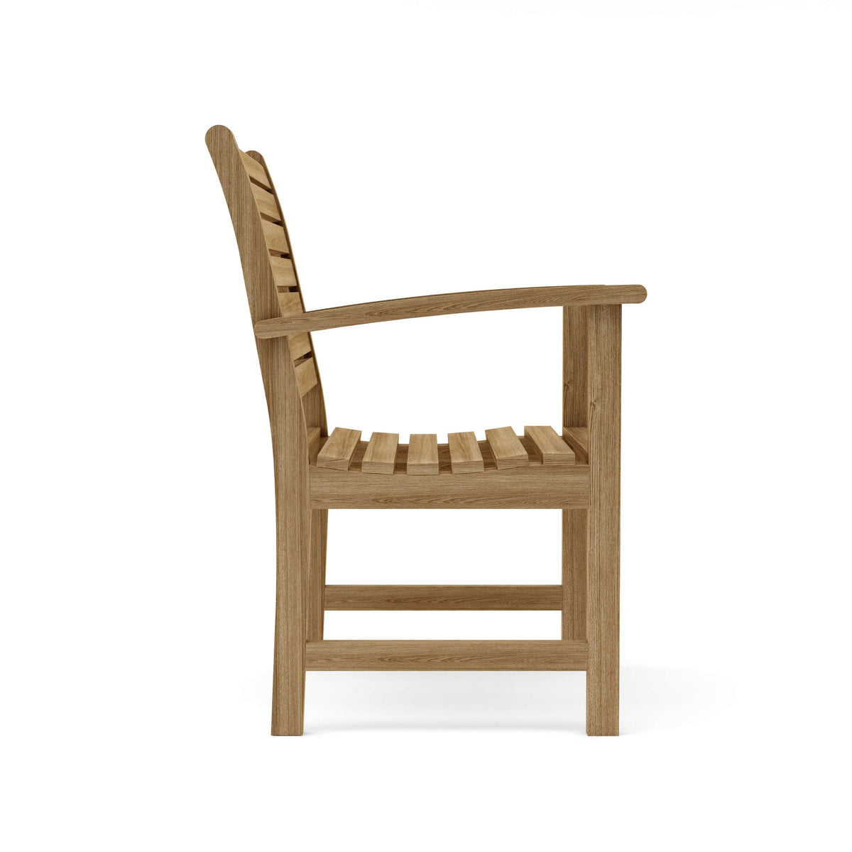 Wooden chair on a white background
