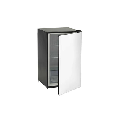 Bull 4.5 Cu Ft Refrigerator Stainless Steel Door 11520 - Door open showing interior shelves