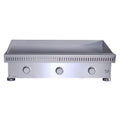 Le Griddle Commercial Series 105 Inch 3-Burner Built-In Gas Griddle with Interior Lights - OML105C3