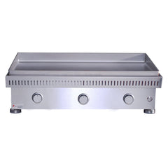 Le Griddle Commercial Series 105 Inch 3-Burner Built-In Gas Griddle with 6mm Plate & Interior Lights - OML105C6