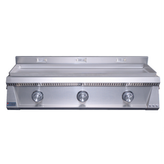 Le Griddle Pro Series 105 Inch 3-Burner Built-In Gas Griddle with 6mm Plate & Interior Lights - OML105P6