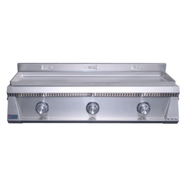 Le Griddle Pro Series 105 Inch 3-Burner Built-In Gas Griddle with 6mm Plate & Interior Lights - OML105P6